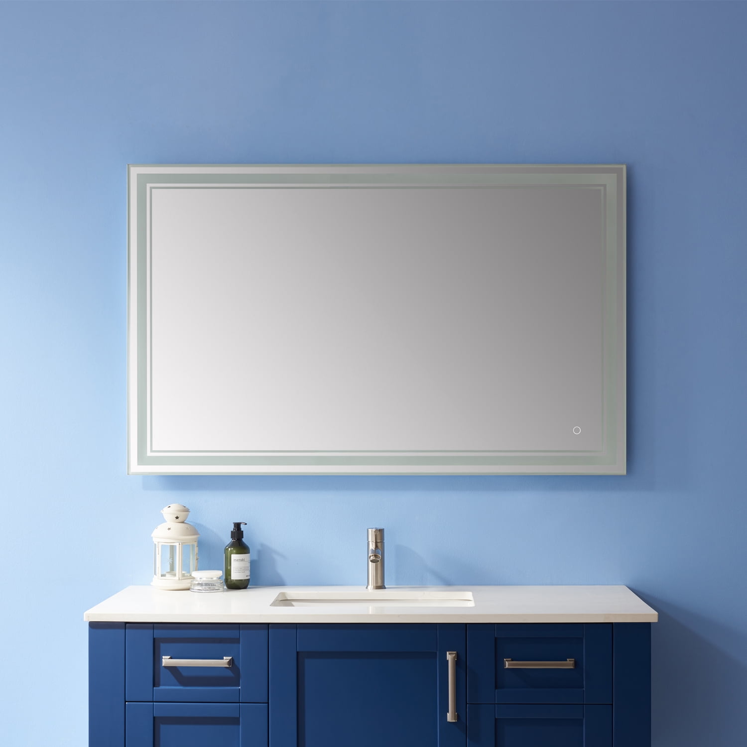 Varese 48'' Rectangle LED Lighted Accent Bathroom Vanity Wall Mount Mirror