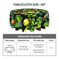 thumbnail image 2 of Tropical Fruit Tablecloth Vegetarian Lemon Print Beautiful Custom Table Cover Wedding Wholesale Decoration Polyester Table Cloth, 2 of 5