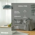 thumbnail image 4 of Bulbrite Pack of (2) 5 Watt Dimmable Clear Filament A19 Medium (E26) LED Bulb - 450 Lumens, 2700K, and 90 CRI, 4 of 7