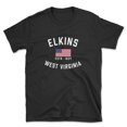 thumbnail image 1 of Elkins West Virginia Patriot Men's Cotton T-Shirt, 1 of 1