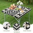 thumbnail image 4 of Stylish Bohemian Flowers Design Stretch Tablecloth with Secure Fit for Square Card Tables and Outdoor Settings, 4 of 6