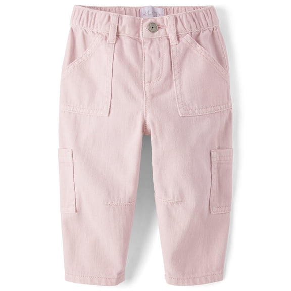 The Children's Place Toddler Girls Garment Dyed Barrel Jeans, Sizes 12M-5T