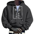 thumbnail image 6 of Workout Hoodies for Men,Zip Up Hoodie Long Sleeve Full Zip Hooded Sweatshirt Pocket Pullover for Casual Wear,Sweatshirts for Men,01 Grey,3XL, 6 of 6
