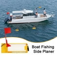 thumbnail image 4 of sunsanly Side Planer Board with Flag Spring Heavy Duty Adjustable Off Shore Sea Boat Trolling Fishing Left Right Side Planer Saltwater Fishing Accessories, 4 of 8