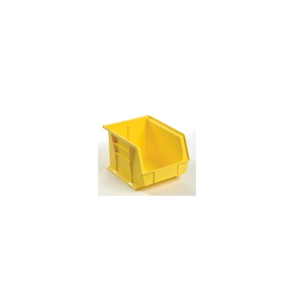 Global Industrial SB8107Y Plastic Hang & Stack Bin, Yellow - 10.75 x 8.25 x 7 in.