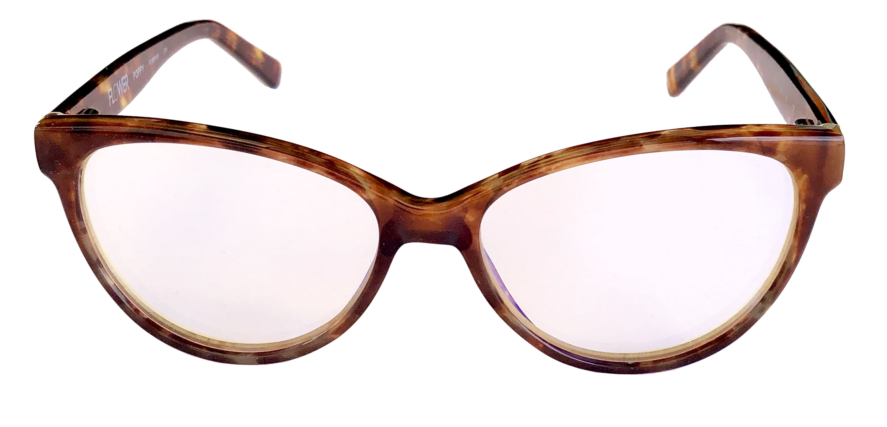 Flower Eyewear Handmade BlueLight Blocking Computer Glasses, Blonde