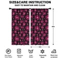 thumbnail image 2 of Blackout Kids Curtains,Pioneer Flower Floral Print Pattern Childrens Insulated Curtains Set Of 2,Bedroom Essentials,Toddler Room Decor 42"x84", 2 of 5