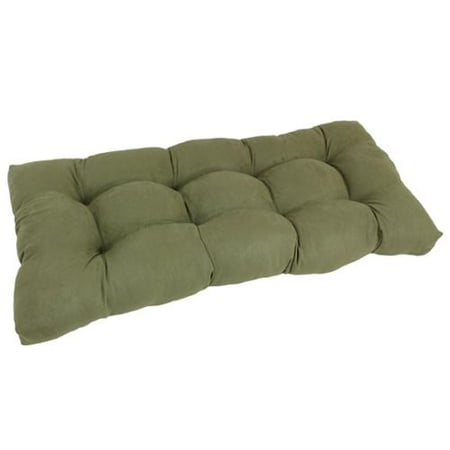 Blazing Needles Earthtone 42 x 19-inch Tufted Microsuede Loveseat Cushion - Walmart.com
