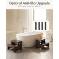 thumbnail image 3 of Bed Step Stool - Heavy Duty 2-Step for Adults & Seniors, 400 lbs Capacity, Non-Slip Wood Steps for Bedroom Bathroom, 3 of 6