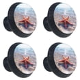 thumbnail image 2 of 4 Pcs Starfish Knobs for Kitchen Cabinet Cupboard Dresser Bookcase Drawer Pulls Handles Round Home Decor, 2 of 8
