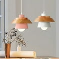 thumbnail image 4 of Arturesthome DIY Nordic Minimalism Wood Pendant Light Modern Mini Bedside Chandelier, 4 of 14