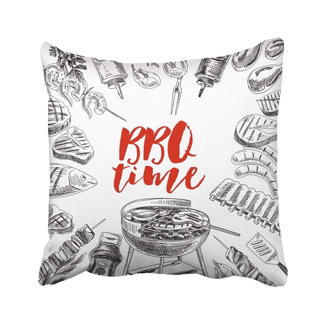 18x18 Grill Drinking BBQ Design & Gifts That's What I Do I Drink Know Things BBQ Grill Throw Pillow Multicolor 