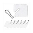 thumbnail image 1 of 100 Pcs Key Tags White Plastic Hanging Tags With Metal Snap Hooks, Tags For Slotted Key Cabinets Bo, 1 of 5