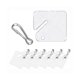 thumbnail image 1 of 100 Pcs Key Tags White Plastic Hanging Tags With Metal Snap Hooks, Tags For Slotted Key Cabinets Bo, 1 of 5