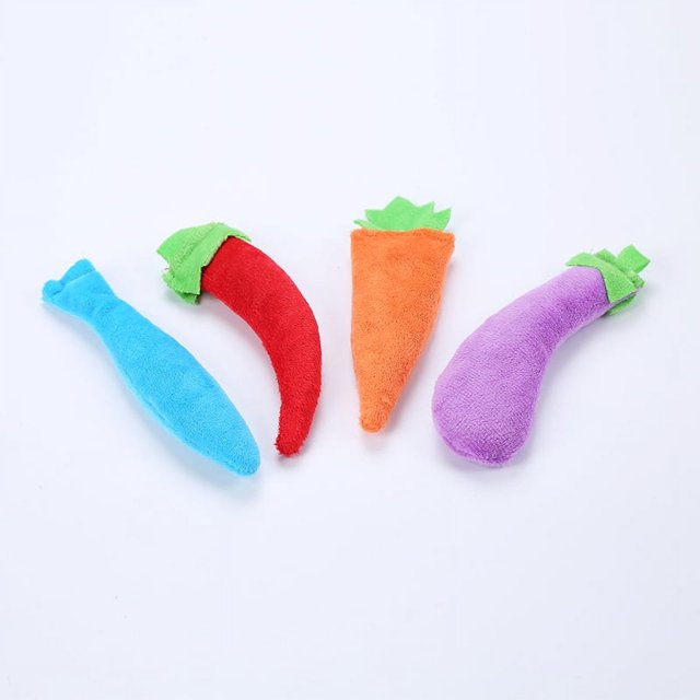 4 productos para mascotas, juguetes interactivos para gatos, gato de peluche corto, hoja de menta pura, forma vegetal, juguetes para gatos de menta