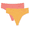 BLAZING ORANGE/CORAL, variant on Kindly Yours Women's So Comfy Crossover Waist Thong Panties, 2-Pack, Sizes XS-XXXL