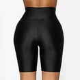 thumbnail image 5 of GZWYHT Shorts for Women,Yoga Pants Women,Women's Active Fitness Solid Color Sports Yoga Booty Shorts For Running Gym Workout,Summer Pants,High Waisted Pants,Yoga Shorts,Black,S, 5 of 6