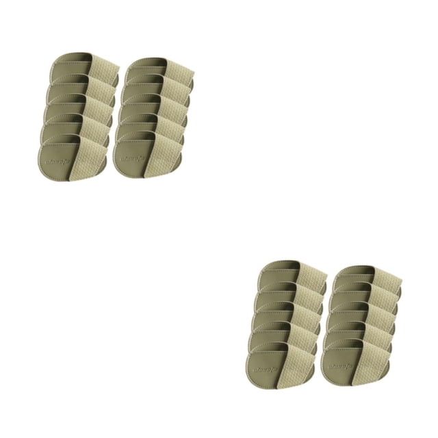 Destyer Golf Head Covers PU Portable Protector Travel Golf Athlete for Training Green Small 10 Pcs 2Set