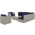 thumbnail image 2 of Modway Repose Outdoor Patio 8 Piece Sunbrella® Sectional Set, Multiple Colors, 2 of 8