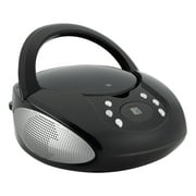 GPX CD/Radio Boom Box, Black and Silver