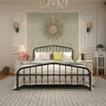 thumbnail image 5 of Alazyhome  Platform Metal Bed Frame with Headboard, Iron Slat Support New White Antique Includes Hardware Queen Transitional, Farmhouse, 5 of 5