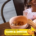 thumbnail image 5 of Bowl for Baby Food by Muqee Peeko in Calm Baby Apricot Color - FDA Approved Silicone, 5 of 7