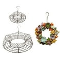 thumbnail image 7 of 26cm Iron Frame Wire Wreath Metal Planter Wall DIY Decoration, 7 of 7
