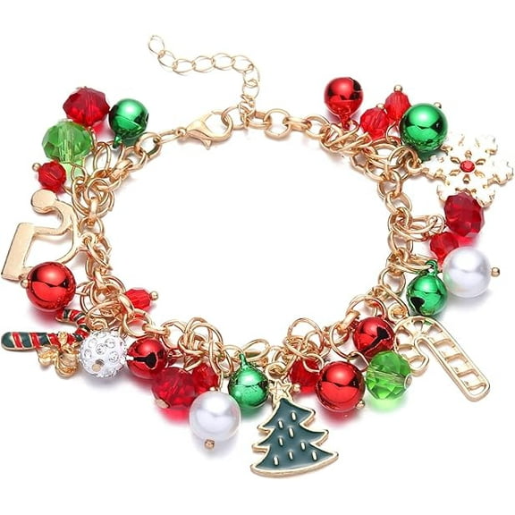 Sdmnsg-T Christmas Bracelet Holiday Gift Jewelry for Women(Christmas Jingle Bells)