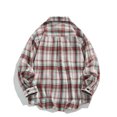 thumbnail image 3 of Aimik Cotton Plaid Shirts for Men Long Sleeve Snap Button Down Shirts Regular Fit Big and Tall Casual Shirts with Pockets-Hot Pink XL, 3 of 3