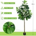 thumbnail image 7 of 6.9FT Artificial Plant Fiddle Leaf Fig Tree, 83inch Fake Plants Tree in Pot, Faux Tree with 112 Leaves Nearly Natural Artificial Plant for Home Decor Indoor Outdoor Office Perfect Housewarming Gift, 7 of 7