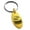 Gold, variant on Stainless Steel Letter S Initial 3D Monogram Engraved Small Oval Charm Keychain Keyring