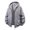Grey, variant on MIXUE Mens Coats And Jackets Autumn Winter Solid Color Hooded Long Sleeve Zip Up Loose Casual Coat Outwear,White,M
