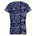 thumbnail image 6 of Paisley Pattern Blue Women's Blouse Short Sleeve Women's Top T-Shirt Spring Summer Clothes, 6 of 7