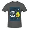thumbnail image 4 of Bingfone Avocado In Space1 Men'S Loose Fit Short-Sleeve Pocket T-Shirt, 4 of 7