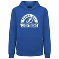 thumbnail image 2 of Youth Levelwear Royal Tampa Bay Lightning Podium Banner Arch Pullover Hoodie, 2 of 3