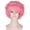 Pink, variant on Ladies Short Curly Wig with Fluffy Bangs Retro Cosplay Hair for Parties Halloween Daily Wear