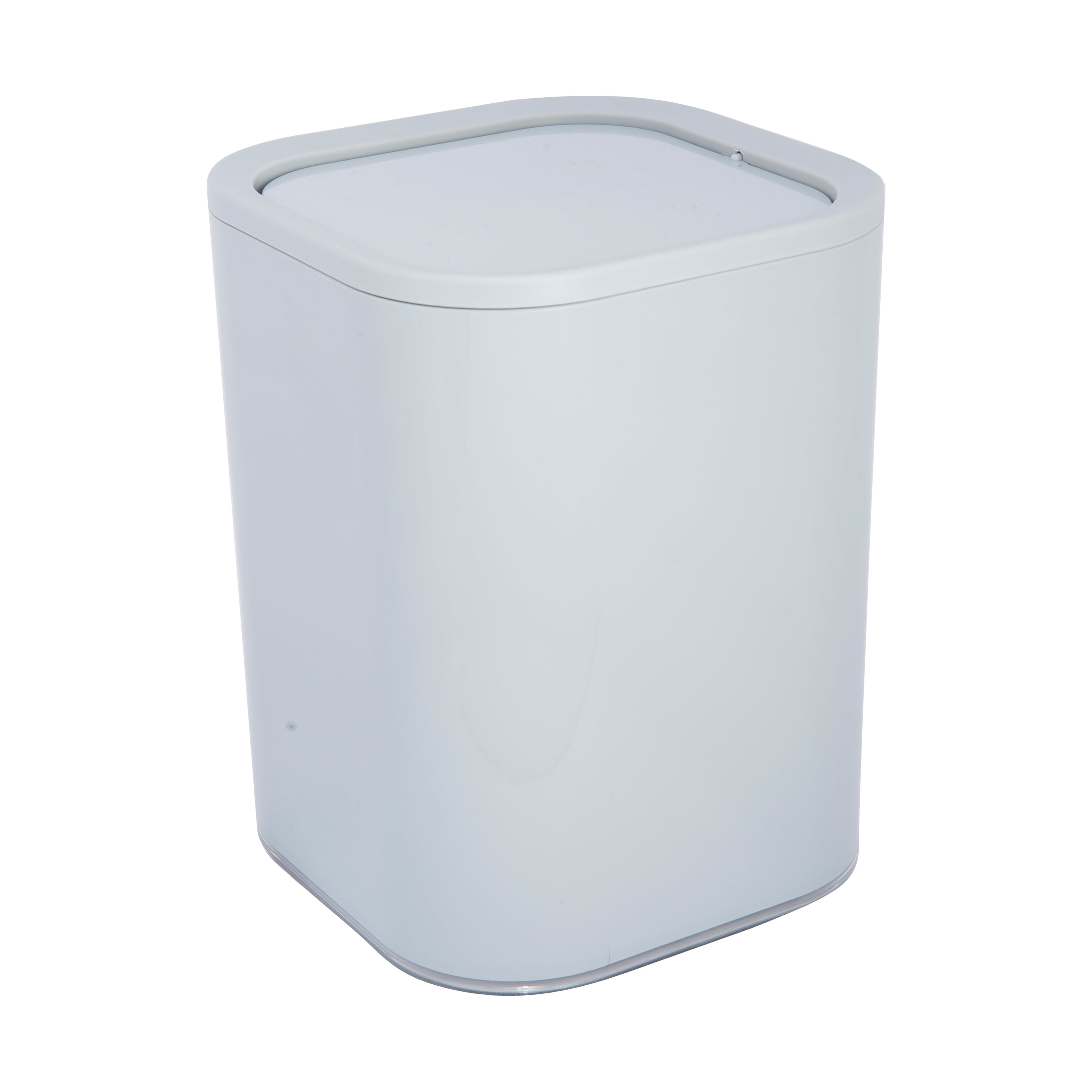 Bath Bliss 2.1 gal Acrylic Bathroom Trash Can, Grey