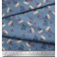 thumbnail image 3 of Soimoi Cotton Poplin Fabric Text,Floral & Eiffel Tower Architectural Print Fabric by the Yard 42 Inch Wide, 3 of 3