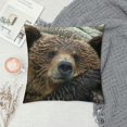 thumbnail image 2 of YINGXI Throw Pillow Cover Case Sea Otters Playing Water Swim Cotton Linen Cushion Covers for Couch/Sofa/Kitchen/Car/Boy Gilrs Bedroom Livingroomcase 24x24in, 2 of 5