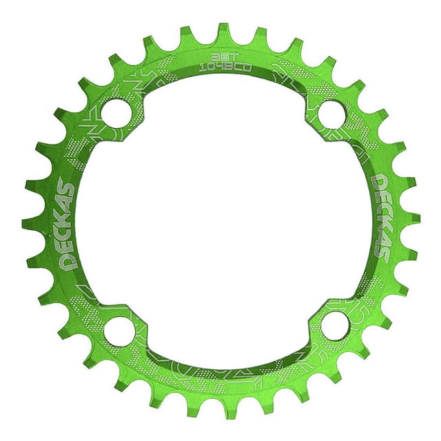 Toystoory Juego de bielas para bicicleta Piñón de disco de 104BCD Bicicletas de montaña Agujero de precisión Encadenamiento de aleación Type2 NO2