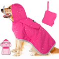 thumbnail image 1 of Chubasquero para perros Lukovee, impermeable, ajustable para perros pequeños y medianos, 1 of 9
