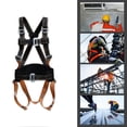 thumbnail image 3 of Arnés de escalada de cuerpo completo Arnés de seguridad Escalada en roca Protección contra caídas para montañismo, rápel, en incendios, equipo Cola Arnés de escalada en roca, 3 of 8