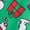 Green Snoopy, variant on Dr. Seuss Women's Holiday Scrub Top with Short Sleeves, Sizes S-3XL