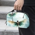 thumbnail image 2 of Dragonfly Waterproof Oxford Cloth Travel Organizer for Electronic Devices with USB Pouch, Charger Pouch, Charger Bag Organizer, and Phone Cable Organizer, 5.9x9.44x3.14 in, 2 of 6