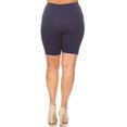 thumbnail image 4 of Women's Plus Size Casual Basic Solid Biker Shorts Pants, 4 of 4