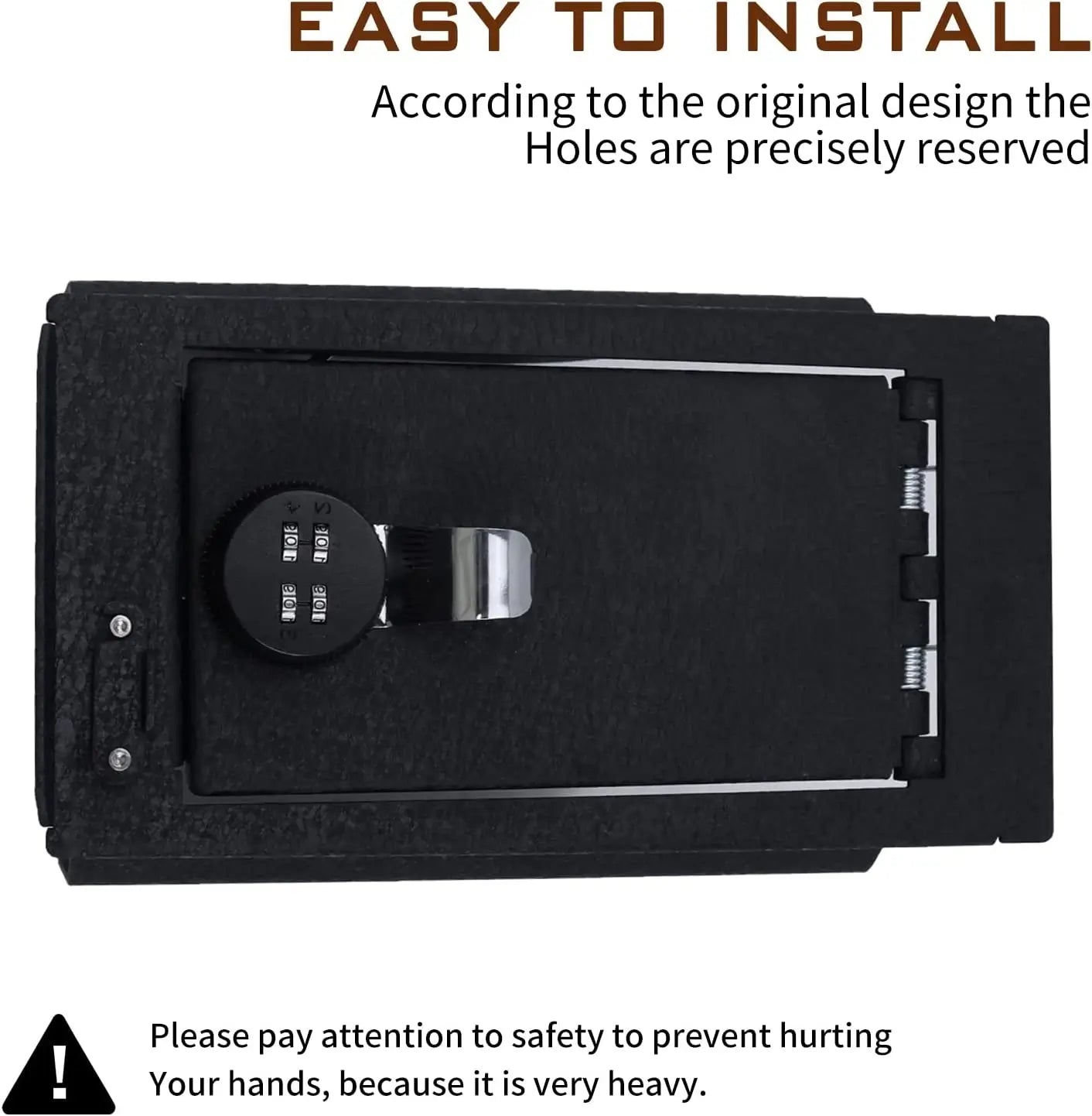 Console Safe Gun Safe for Car, WASAI Premium Console Gun Vault Lockbox Compatible with Mercedes-Benz GLC 2016-2022, 4-Digit Combination Lock.