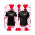thumbnail image 1 of Playera En Duo Para Parejas De Queen y King 14 De Febrero San Valentin Color Negro Talla Mediana Marca Emil SaEs, 1 of 4