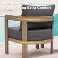 thumbnail image 5 of COMLAX FIELD Outdoor Furniture Set, 2-Piece Metal Modern Patio Armchairs with Thick Cushions, Outdoor Conversation Set Balcony Chairs, 5 of 7