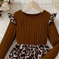 thumbnail image 4 of Gubotare Girls Winter Dresses Girls Dress Applique Dresses Casual Long-Sleeved Size 10 (Brown,10 Years), 4 of 4