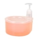 thumbnail image 1 of Dispensador de jabón para platos 2 en 1 con soporte de esponja, dispensador de jabón para lavar platos, dispensador Manual de jabón para cocina de Naranja mayimx dispensador de jabón, 1 of 9